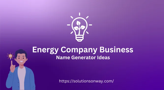 Energy Company Business Name Generator