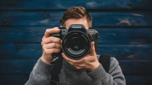 Man with Photography Camera