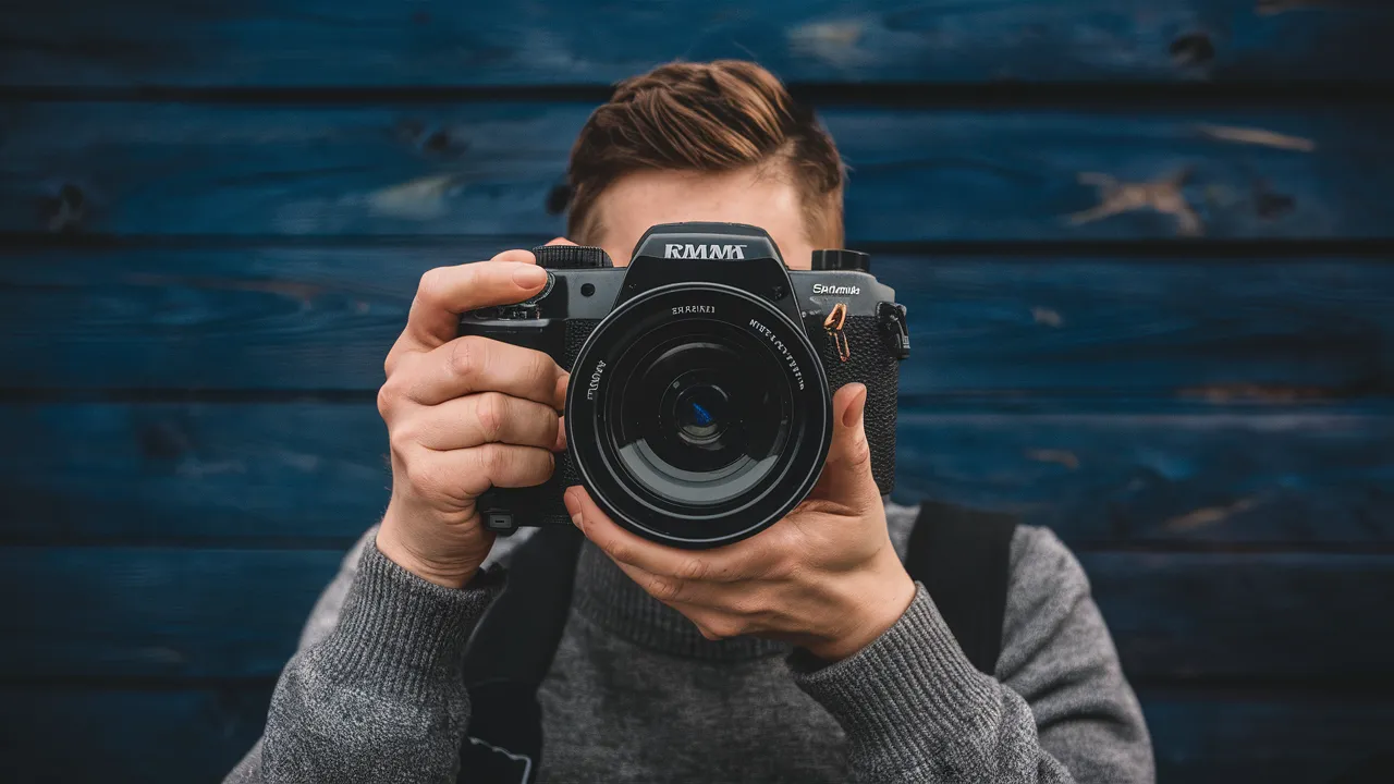 Man with Photography Camera